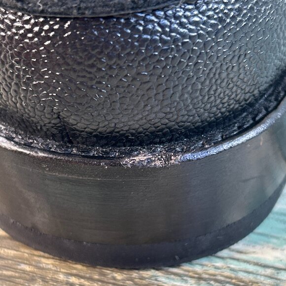 Frye Otis Penny Loafer Mens Sz 10.5D Black Antique Full Grain Leather Apron Toe - Picture 11 of 12